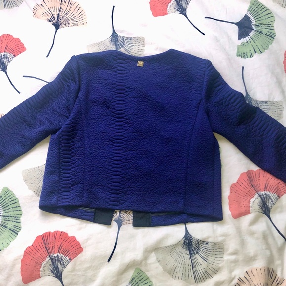 New Roberto Cavalli Jacket DeepBlue size IT 44 - Picture 2 of 3